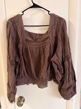 American Eagle Boho Peasant Blouse